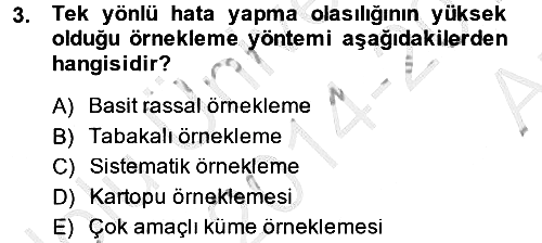İstatistik 2 2014-2015 Ara Sınav - 3. soru