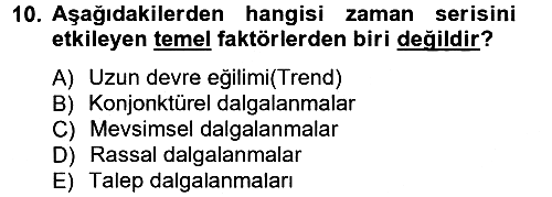 İstatistik 2 2012-2013 Dönem Sonu Sınavı - 10. soru