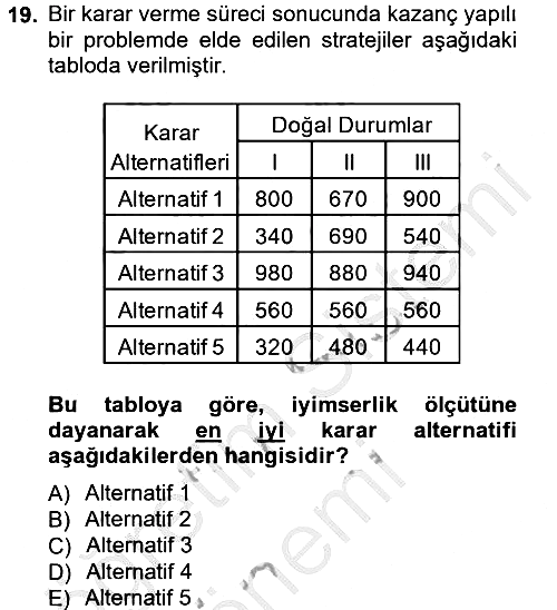 İstatistik 2 2012-2013 Dönem Sonu Sınavı - 19. soru