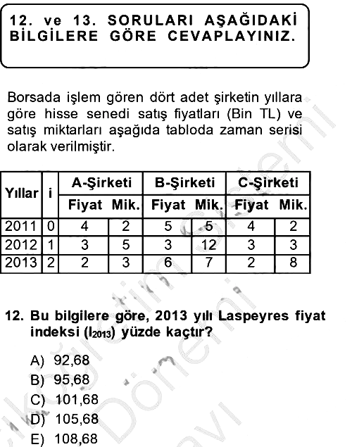 İstatistik 2 2013-2014 Dönem Sonu Sınavı - 12. soru