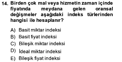 İstatistik 2 2013-2014 Dönem Sonu Sınavı - 14. soru