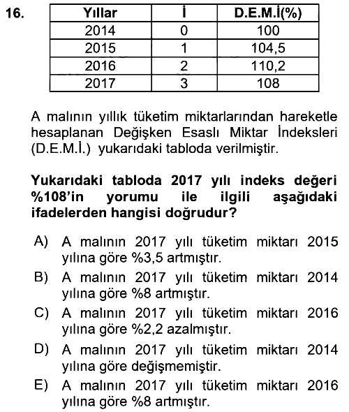 İstatistik 2 2017-2018 Dönem Sonu Sınavı - 16. soru