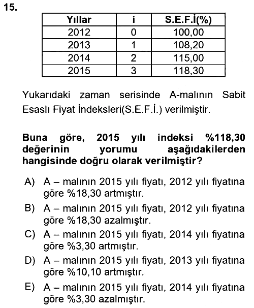İstatistik 2 2023-2024 Dönem Sonu Sınavı - 15. soru