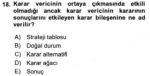 İstatistik 2 2015-2016 Tek Ders Sınavı - 18. soru