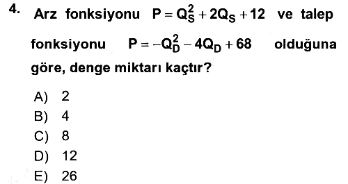 Matematiksel İktisat 2017-2018 3 Ders Sınavı - 4. soru