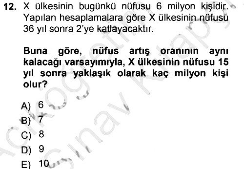 Matematiksel İktisat 2012-2013 Ara Sınav - 12. soru