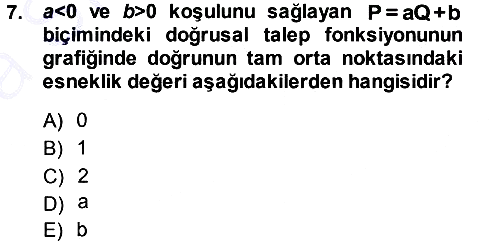 Matematiksel İktisat 2013-2014 Ara Sınav - 7. soru