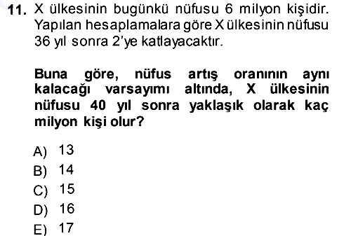 Matematiksel İktisat 2013-2014 Ara Sınav - 11. soru