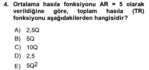 Matematiksel İktisat 2023-2024 Ara Sınav - 4. soru