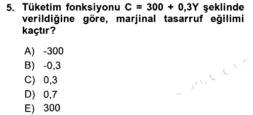 Matematiksel İktisat 2023-2024 Ara Sınav - 5. soru