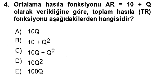 Matematiksel İktisat 2025-2026 Ara Sınav - 4. soru