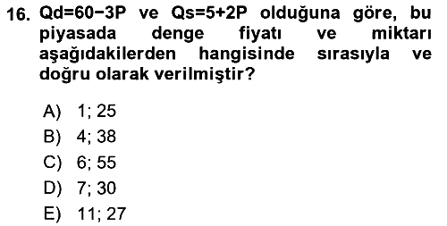Matematiksel İktisat 2025-2026 Ara Sınav - 16. soru