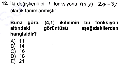Matematiksel İktisat 2012-2013 Dönem Sonu Sınavı - 12. soru
