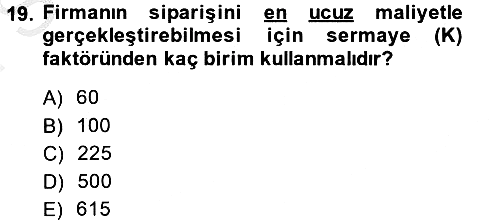 Matematiksel İktisat 2014-2015 Dönem Sonu Sınavı - 19. soru