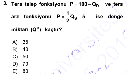 Matematiksel İktisat 2015-2016 Dönem Sonu Sınavı - 3. soru