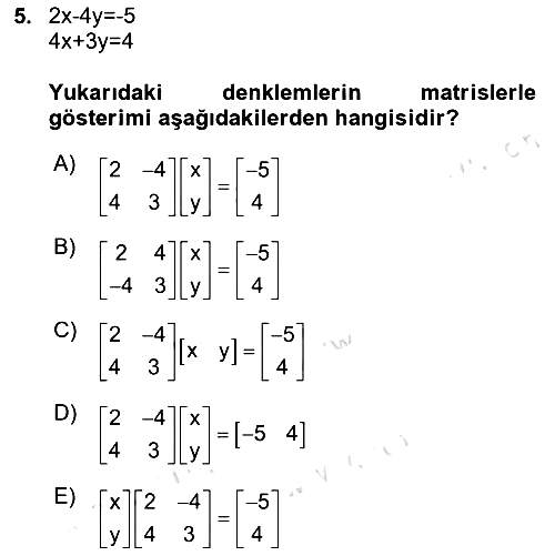 Matematiksel İktisat 2024-2025 Dönem Sonu Sınavı - 5. soru