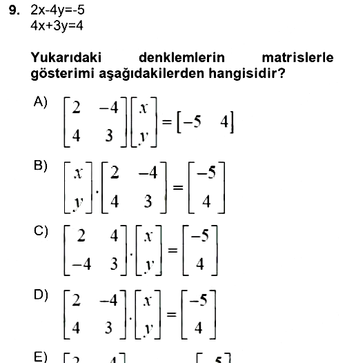 Matematiksel İktisat 2020-2021 Yaz Okulu Sınavı - 9. soru