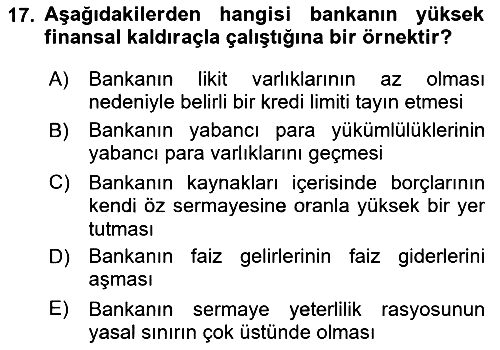 Para Politikası 2024-2025 Dönem Sonu Sınavı - 17. soru
