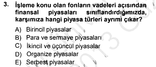 Para Teorisi 2012-2013 Ara Sınav - 3. soru