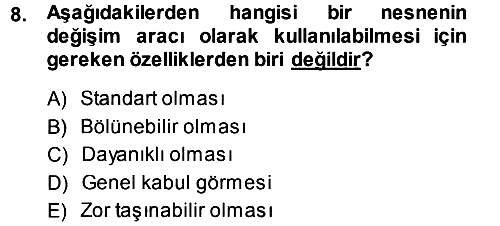 Para Teorisi 2013-2014 Ara Sınav - 8. soru