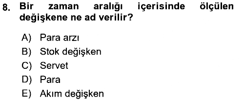Para Teorisi 2015-2016 Ara Sınav - 8. soru