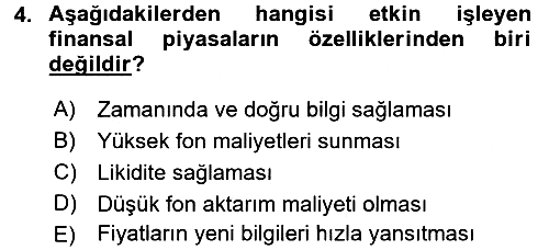 Para Teorisi 2016-2017 Ara Sınav - 4. soru
