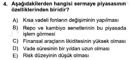 Para Teorisi 2021-2022 Ara Sınav - 4. soru