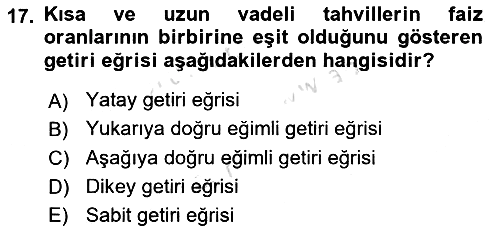 Para Teorisi 2021-2022 Ara Sınav - 17. soru