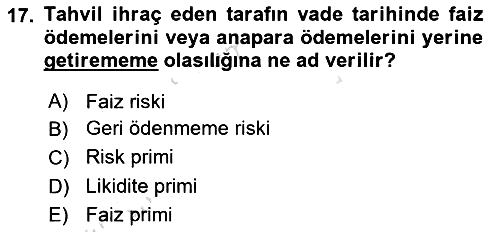 Para Teorisi 2023-2024 Ara Sınav - 17. soru