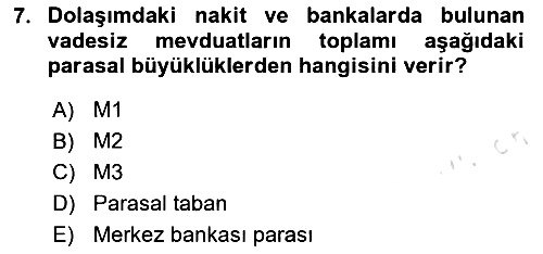 Para Teorisi 2024-2025 Ara Sınav - 7. soru