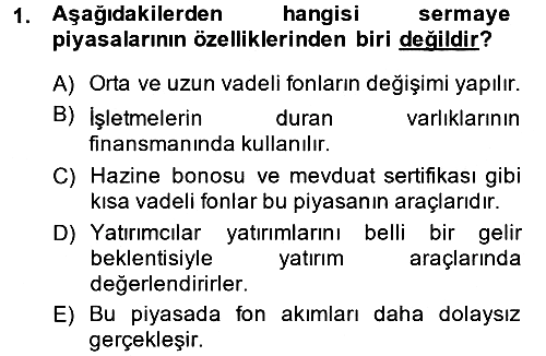 Para Teorisi 2013-2014 Dönem Sonu Sınavı - 1. soru