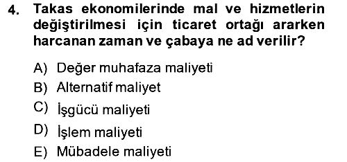 Para Teorisi 2013-2014 Dönem Sonu Sınavı - 4. soru