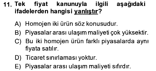 Para Teorisi 2013-2014 Dönem Sonu Sınavı - 11. soru