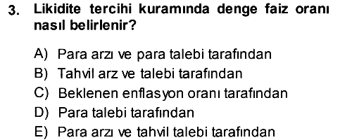 Para Teorisi 2014-2015 Dönem Sonu Sınavı - 3. soru