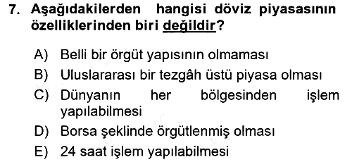 Para Teorisi 2016-2017 Dönem Sonu Sınavı - 7. soru