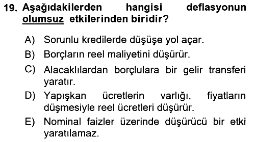 Para Teorisi 2018-2019 Dönem Sonu Sınavı - 19. soru