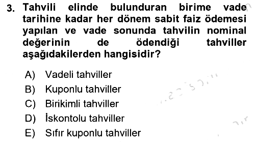 Para Teorisi 2022-2023 Dönem Sonu Sınavı - 3. soru