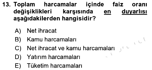 Para Teorisi 2023-2024 Dönem Sonu Sınavı - 13. soru