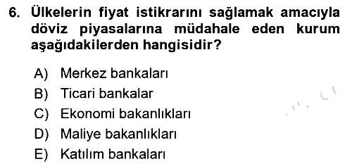 Para Teorisi 2025-2026 Dönem Sonu Sınavı - 6. soru