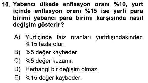 Para Teorisi 2018-2019 Yaz Okulu Sınavı - 10. soru