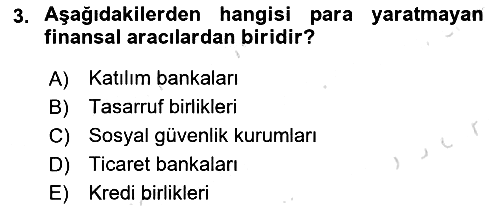 Para Teorisi 2021-2022 Yaz Okulu Sınavı - 3. soru