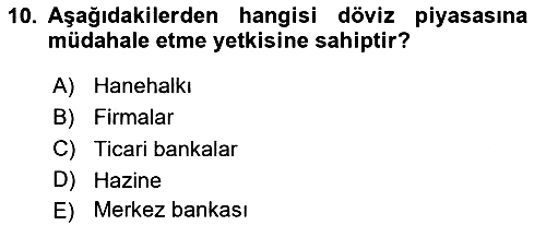 Para Teorisi 2023-2024 Yaz Okulu Sınavı - 10. soru
