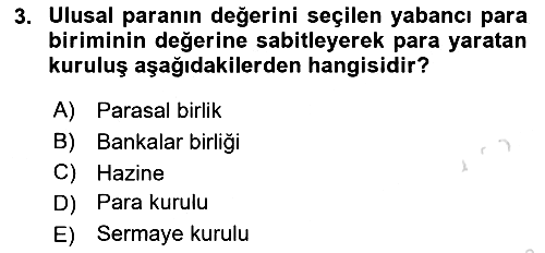 Para Teorisi 2024-2025 Yaz Okulu Sınavı - 3. soru