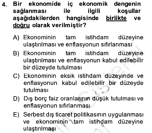 Uluslararası İktisat Politikası 2014-2015 Ara Sınav - 4. soru