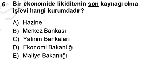Uluslararası İktisat Politikası 2013-2014 Dönem Sonu Sınavı - 6. soru