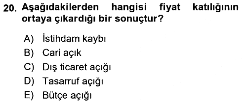Uluslararası İktisat Politikası 2023-2024 Dönem Sonu Sınavı - 20. soru