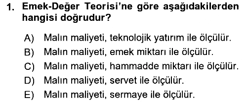 Uluslararası İktisat Teorisi 2016-2017 Ara Sınav - 1. soru