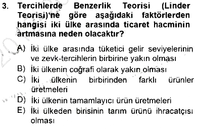 Uluslararası İktisat Teorisi 2012-2013 Dönem Sonu Sınavı - 3. soru