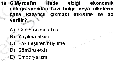 Uluslararası İktisat Teorisi 2013-2014 Tek Ders Sınavı - 19. soru