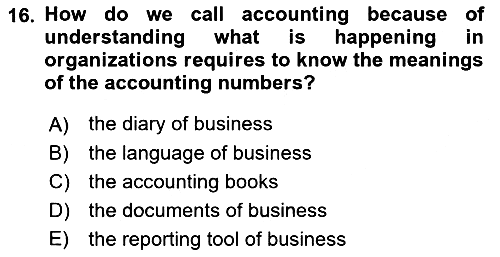 Accounting 1 2018-2019 Ara Sınav - 16. soru
